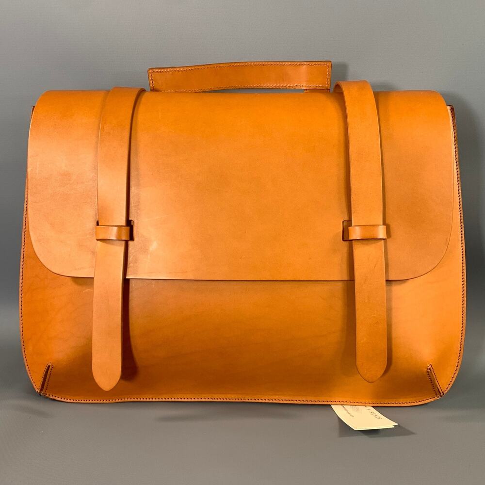 INFINITY FIRENZE Brown Leather Briefcase Bag